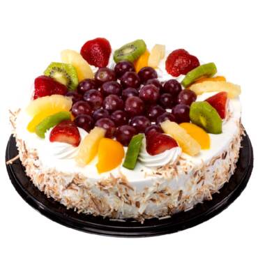 Tres Leches Cake con Frutas Tropicales